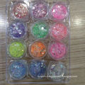 2020 new design 24 color UV light chunky glitter